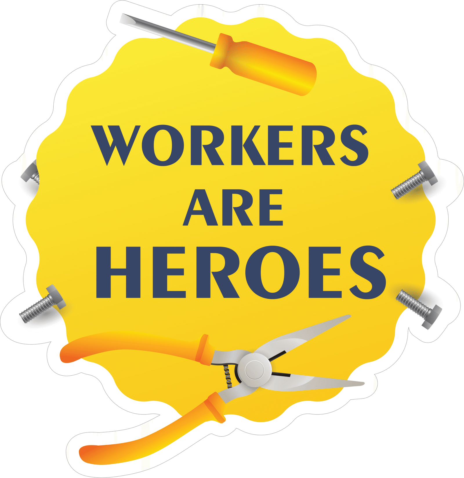 4 Worker Sticker - Image 1