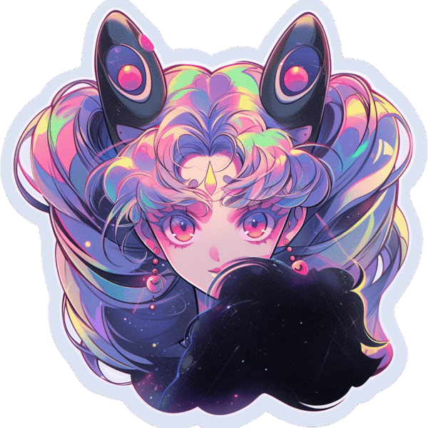 Moon Girl Sticker
