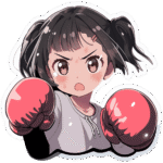 Angry Anime Girl Sticker