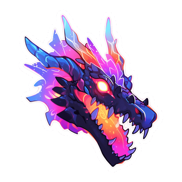 Dragon Face Sticker