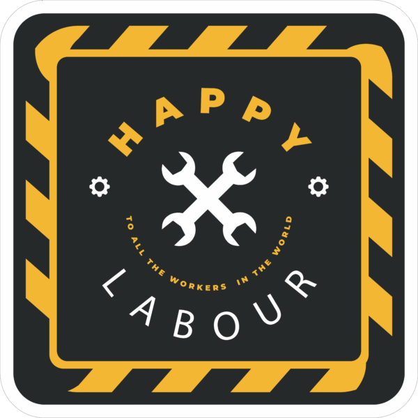 HAPPY LABOUR STICKER