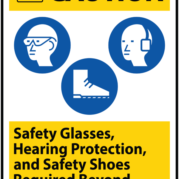 CAUTION SIGN STICKER