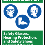 EMERGENCY SIGN STICKER