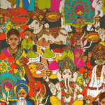 INDIAN CULTURE MOBILE STICKER