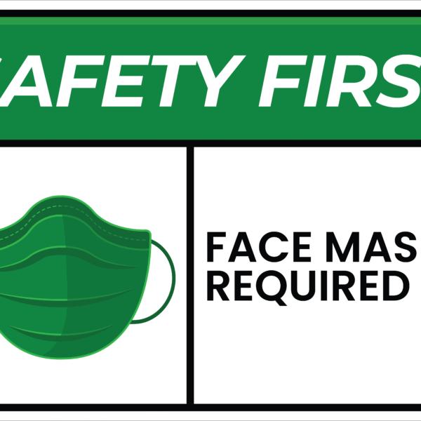 SAFETY FACE MASK STICKER