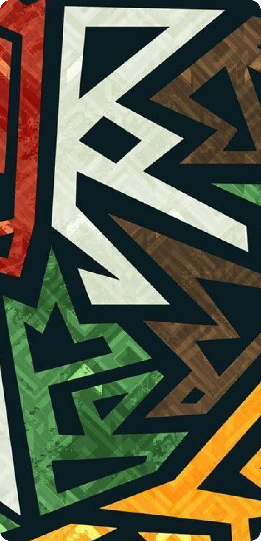 35 GEOMETRIC MOBILE STICKER - Image 1