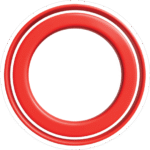 RED CIRCULER STICKER