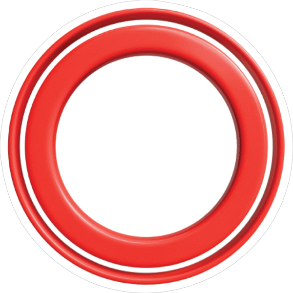 RED CIRCULER STICKER