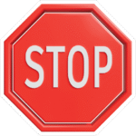 STOP SIGN STICKER
