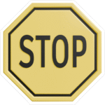 STOP SIGN STICKER