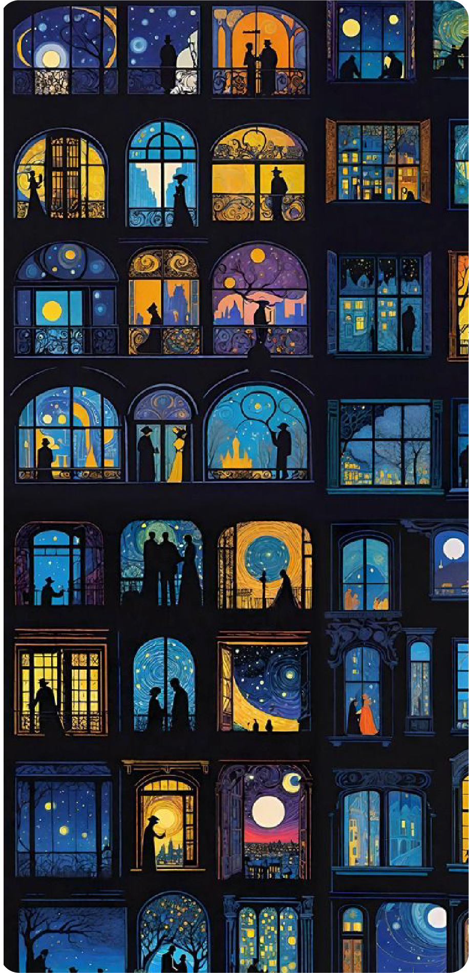 43 NIGHT SKIES MOBILE STICKER - Image 1