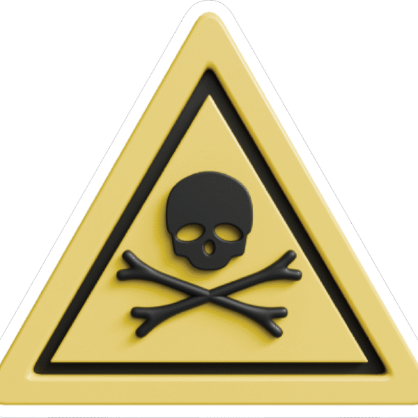 TRIANGULAR DANGER STICKER