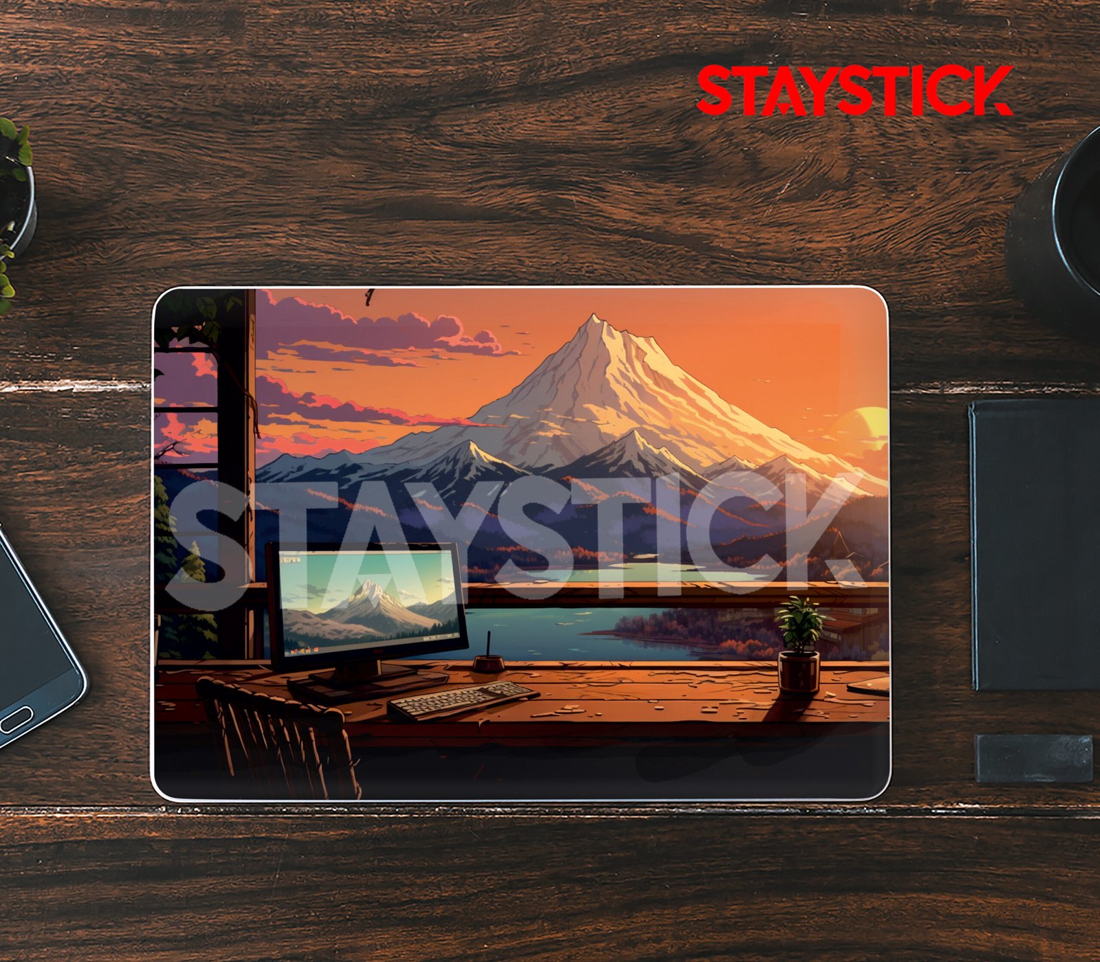 MOC 1 MOUNTAIN LAPTOP SKIN STICKER - Image 1