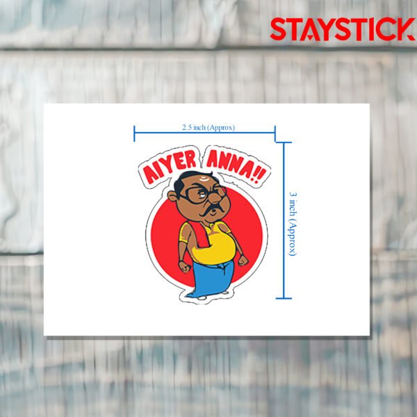 Aiyer anna funny cartoon sticker