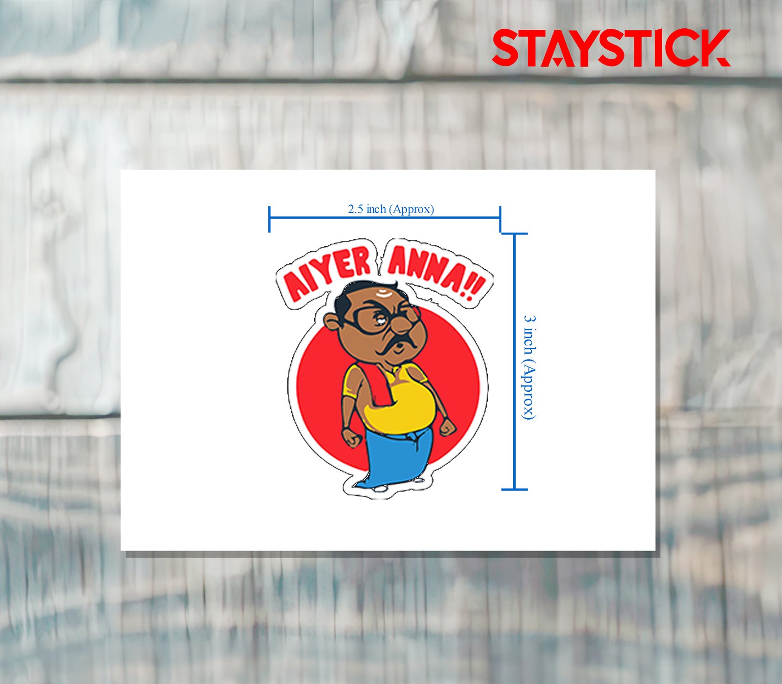 SS375501 Aiyer anna funny cartoon sticker - Image 1