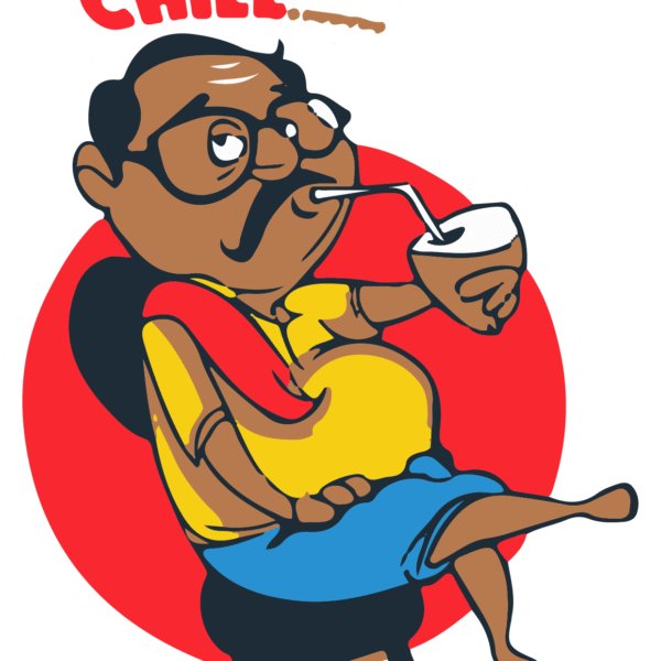 chill cartoon sticker