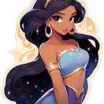 GIRL CARTOON STICKER