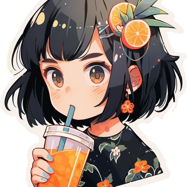 DRINK GIRL STICKER
