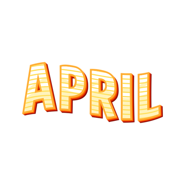 APRIL STICKER
