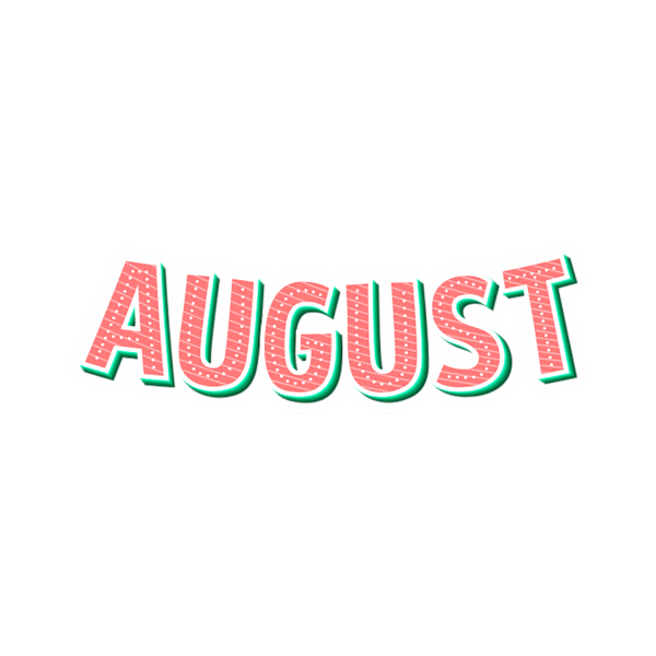 AUGUST STICKER