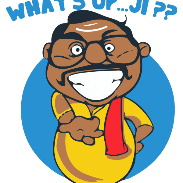 WHAT'S UP CARTOON STICKER