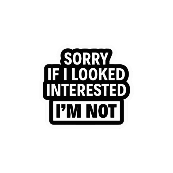 SORRY 3 STICKER