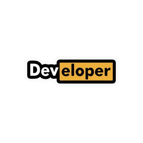 DEVLOPER STICKER