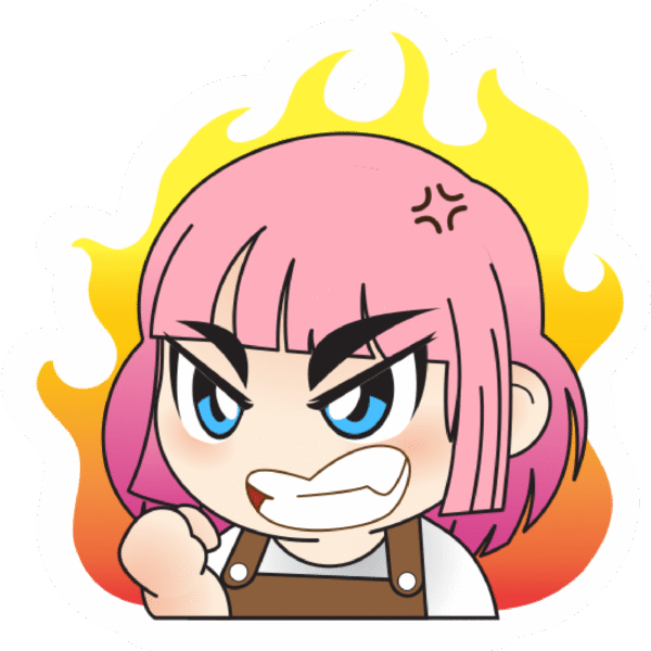 ANGRY GIRL STICKER
