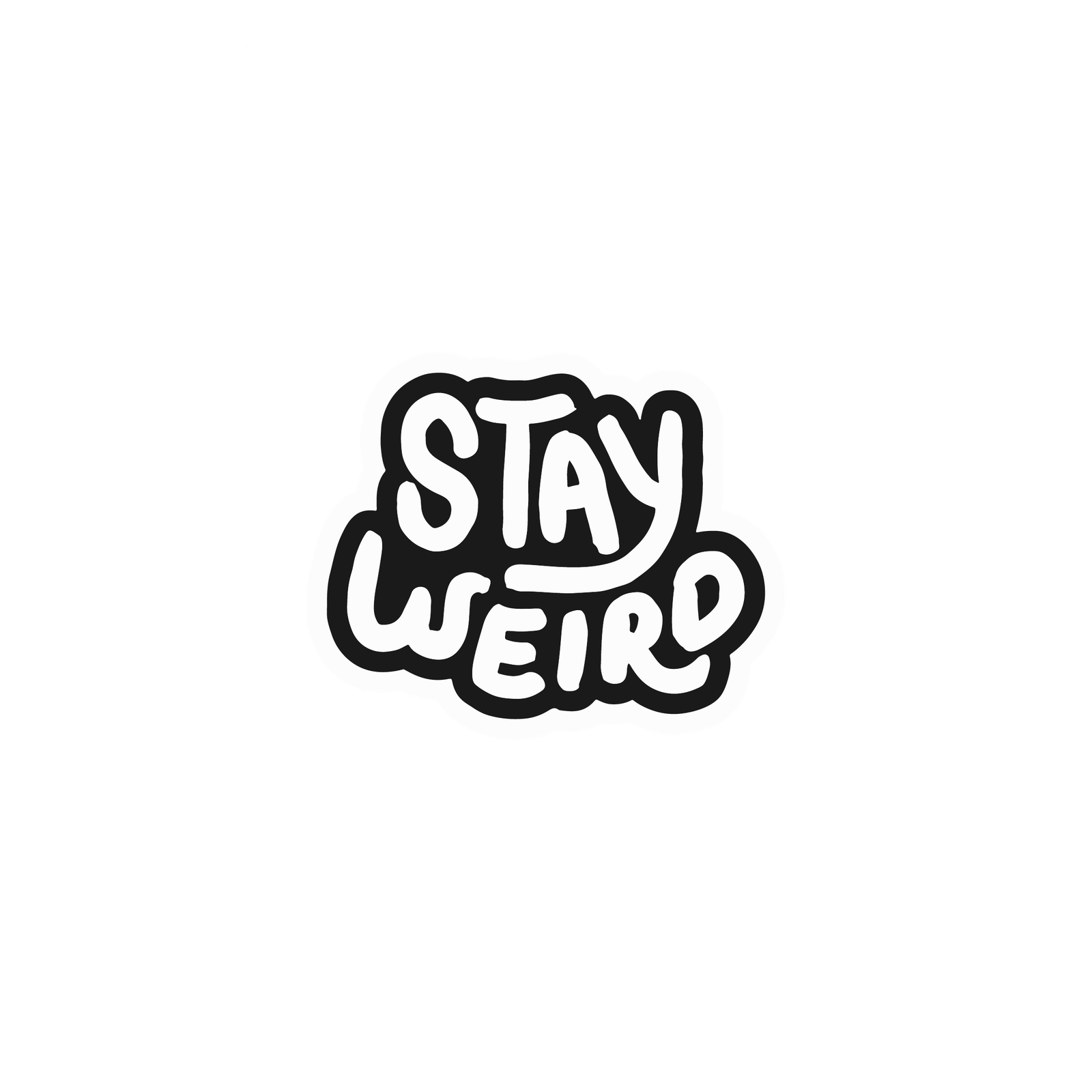 SS464702 (1) STAY WEIRD STICKER - Image 1