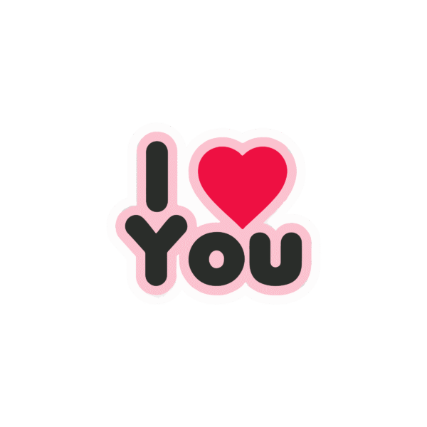 I LOVE YOU STICKER