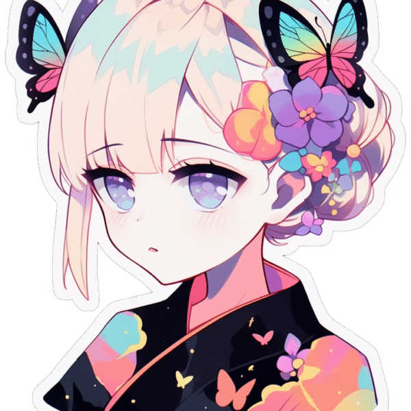 BUTTERFLY HAIR STICKER