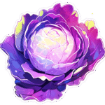 PURPLE ROSE STICKER