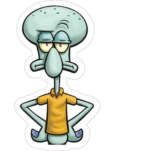 Squidward Tentacles Attitude Sticker