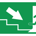 FIRE EXIT SIGN STICKER