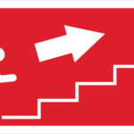 FIRE EXIT SIGN STICKER