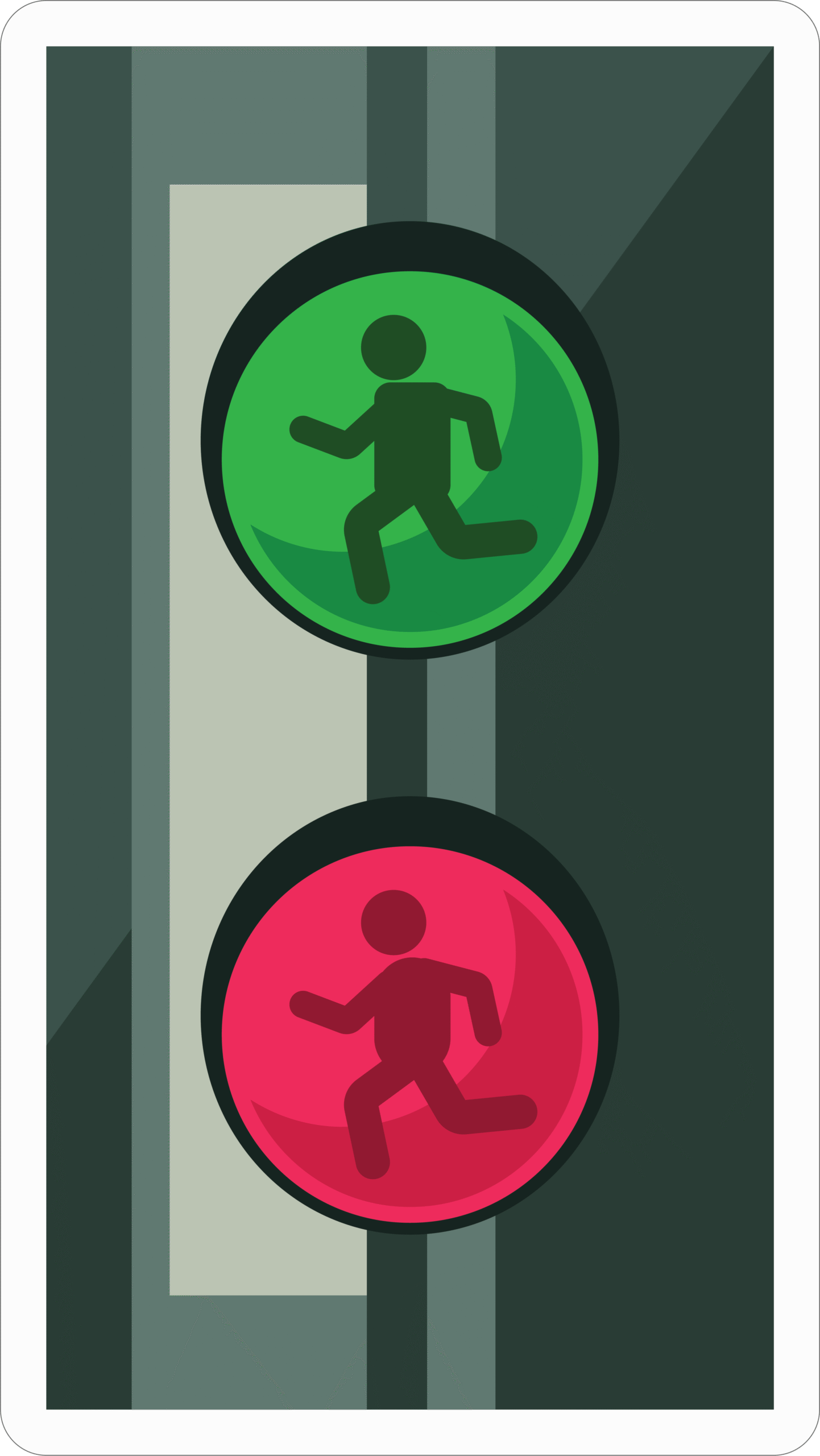 105 CROSSING SIGNAL STICKER - Image 1