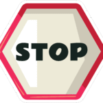 STOP STICKER