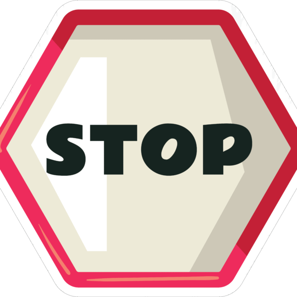 STOP STICKER