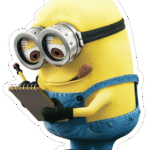 Thinking Minion Sticker