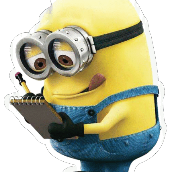 Thinking Minion Sticker
