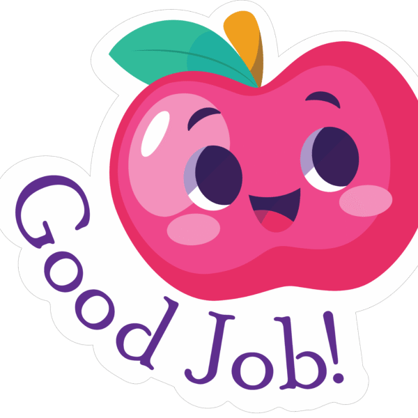 Good Job Apple Sticker