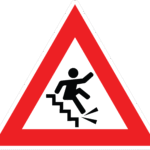 RISK FALLING STICKER