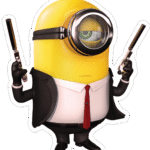 Hitman Minion Sticker