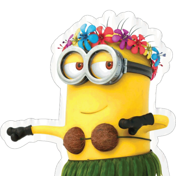 Hula Minion Sticker