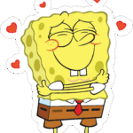 Spongebob Love Sticker