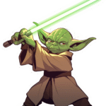 A powerful yodha sticker