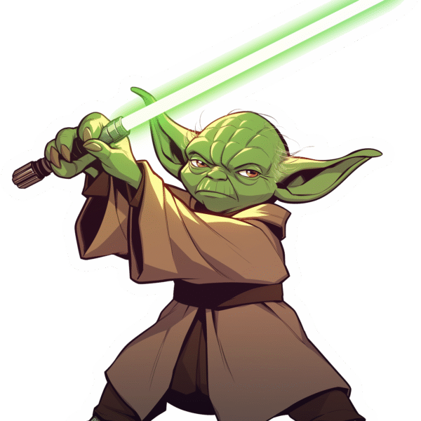 A powerful yodha sticker