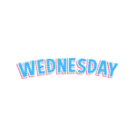 WEDNESDAY STICKER