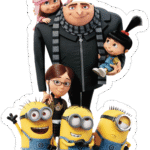 Despicable Me Gru and Minions Sticker