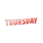 THURSDAY STICKER